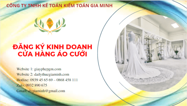 Mở Cửa Hàng Áo Cưới Tại Bạc Liêu: Thủ Tục Đăng Ký Kinh Doanh Và Chiến Lược Thành Công 6 Đăng ký giấy phép kinh doanh cửa hàng áo cưới tại Bạc Liêu