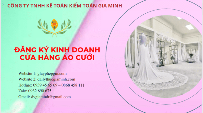 Đăng ký kinh doanh cửa hàng áo cưới tại bình dương 6 Đăng ký giấy phép kinh doanh cửa hàng áo cưới tại Bình Dương
