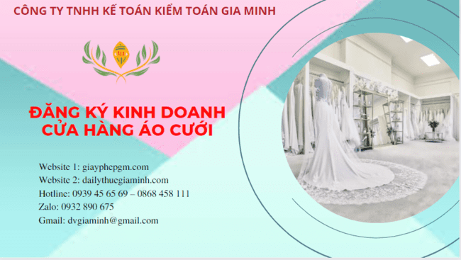 Đăng ký kinh doanh cửa hàng áo cưới tại Bình Phước 6 Đăng ký giấy phép kinh doanh cửa hàng áo cưới tại Bình Phước