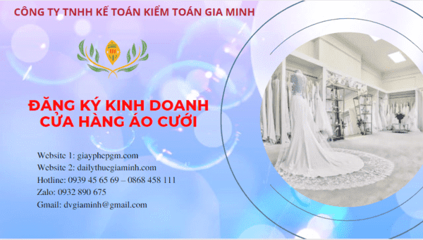 Đăng ký giấy phép kinh doanh cửa hàng áo cưới tại Gia Lai