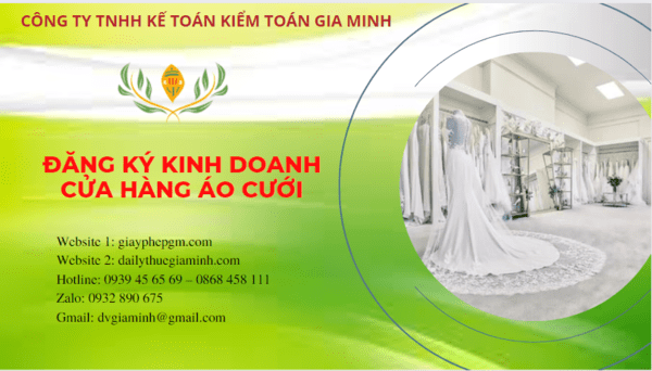 Đăng ký kinh doanh cửa hàng áo cưới tại hà tĩnh 6 Đăng ký giấy phép kinh doanh cửa hàng áo cưới tại Hà Tĩnh