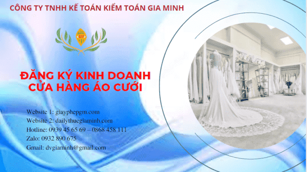 Đăng ký kinh doanh cửa hàng áo cưới tại Hải Dương 6 Đăng ký giấy phép kinh doanh cửa hàng áo cưới tại Hải Dương