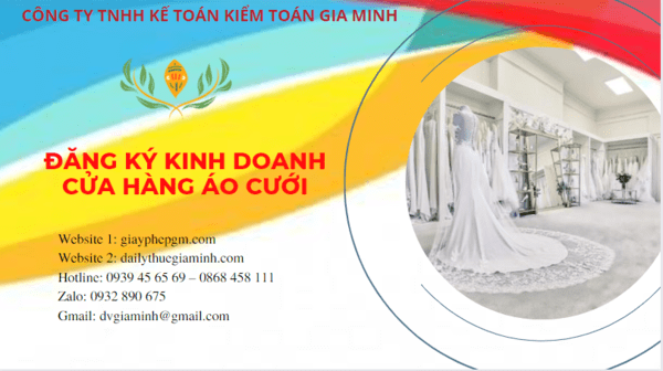 Dịch vụ đăng ký kinh doanh cửa hàng áo cưới tại Huế 6 Đăng ký giấy phép kinh doanh cửa hàng áo cưới tại Huế
