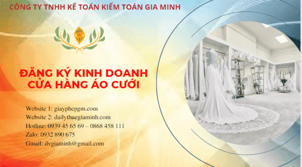 Đăng ký giấy phép kinh doanh cửa hàng áo cưới tại Lai Châu