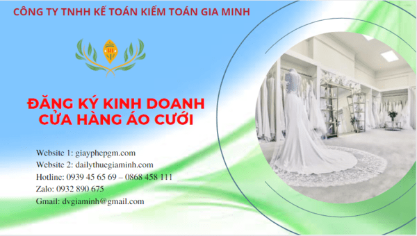 Đăng ký giấy phép kinh doanh cửa hàng áo cưới tại Lâm Đồng