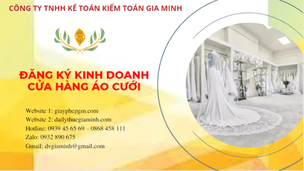Đăng ký giấy phép kinh doanh cửa hàng áo cưới tại Lạng Sơn