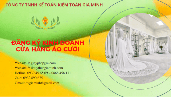 Đăng ký giấy phép kinh doanh cửa hàng áo cưới tại Lào Cai