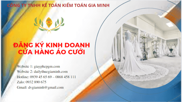 ĐĂNG KÝ KINH DOANH CỬA HÀNG ÁO CƯỚI TẠI LONG AN 6 Đăng ký giấy phép kinh doanh cửa hàng áo cưới tại Long An