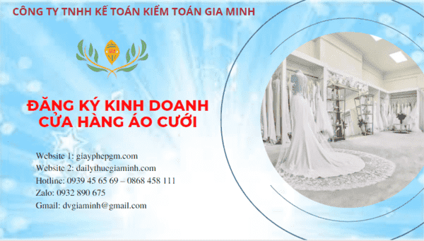Đăng ký giấy phép kinh doanh cửa hàng áo cưới tại Phú Thọ