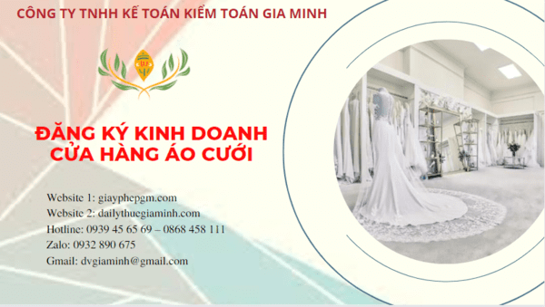 Đăng ký giấy phép kinh doanh cửa hàng áo cưới tại Phú Yên