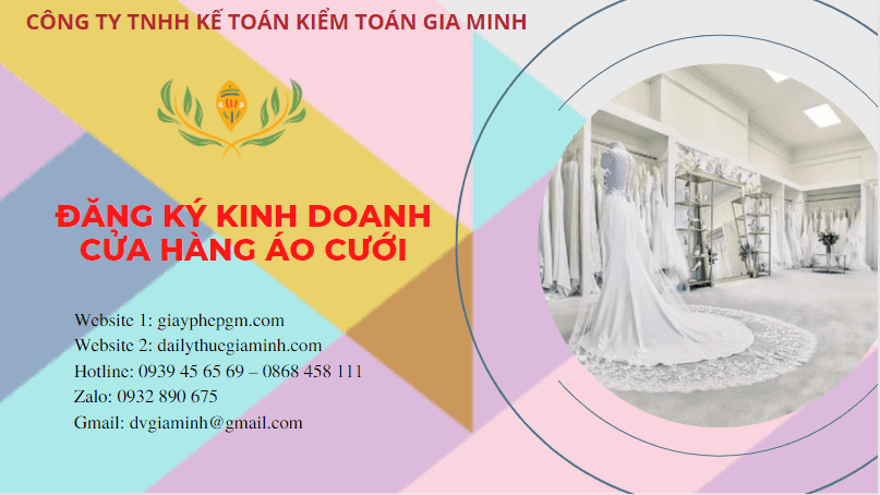 Đăng ký kinh doanh cửa hàng áo cưới tại Quảng Bình 6 Đăng ký giấy phép kinh doanh cửa hàng áo cưới tại Quảng Bình