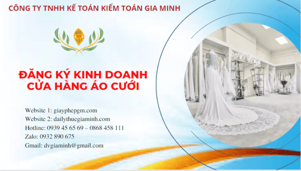 Đăng ký giấy phép kinh doanh cửa hàng áo cưới tại Quảng Ninh
