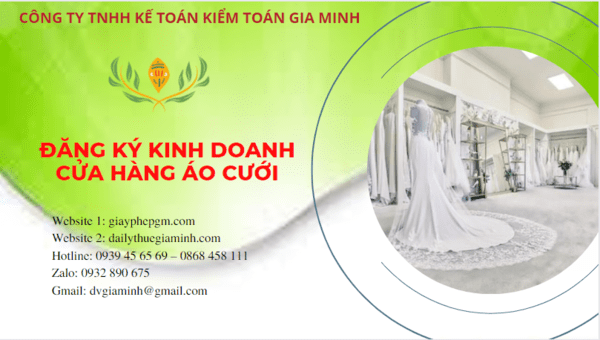 ĐĂNG KÝ KINH DOANH CỬA HÀNG ÁO CƯỚI TẠI SÓC TRĂNG 6 Đăng ký giấy phép kinh doanh cửa hàng áo cưới tại Sóc Trăng