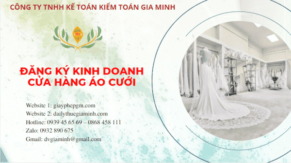 Đăng ký giấy phép kinh doanh cửa hàng áo cưới tại Thái Nguyên