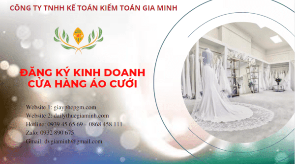 Đăng ký giấy phép kinh doanh cửa hàng áo cưới tại Thành Phố Hồ Chí Minh