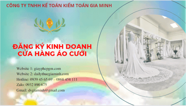 ĐĂNG KÝ KINH DOANH CỬA HÀNG ÁO CƯỚI TẠI TP ĐÀ NẴNG 6 Đăng ký giấy phép kinh doanh cửa hàng áo cưới tại TP Đà Nẵng