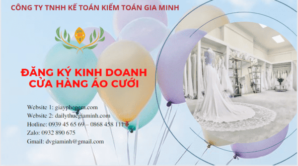 Đăng ký kinh doanh cửa hàng áo cưới tại Trà Vinh 6 Đăng ký giấy phép kinh doanh cửa hàng áo cưới tại Trà Vinh