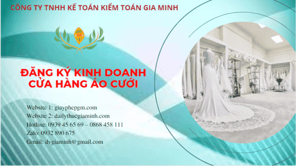 Đăng ký kinh doanh cửa hàng áo cưới tại TT Huế 6 Đăng ký giấy phép kinh doanh cửa hàng áo cưới tại TT Huế
