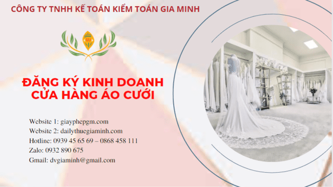 Đăng ký giấy phép kinh doanh cửa hàng áo cưới tại Tuyên Quang