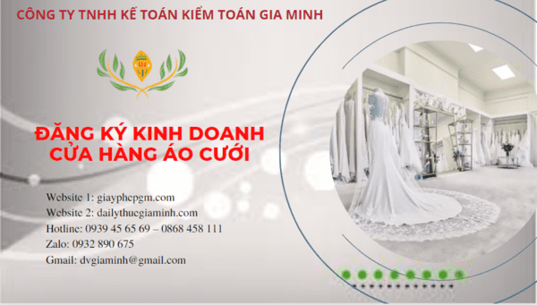 Đăng ký kinh doanh cửa hàng áo cưới tại Vũng Tàu 6 Đăng ký giấy phép kinh doanh cửa hàng áo cưới tại Vũng Tàu