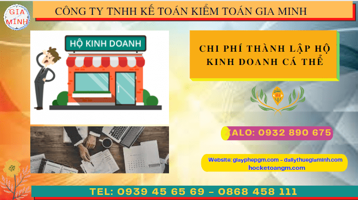 CHI PHÍ THÀNH LẬP HỘ KINH DOANH CÁ THỂ TRỌN GÓI TẠI LONG AN 4 Dịch vụ đăng ký giấy phép kinh doanh hộ kinh doanh tại Long An