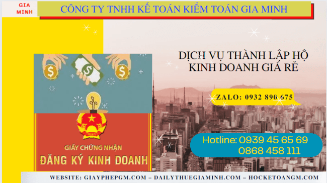 DỊCH VỤ THÀNH LẬP HỘ KINH DOANH GIÁ RẺ TẠI BẮC KẠN 4 Dịch vụ đăng ký hộ kinh doanh giá rẻ tại Bắc Kạn