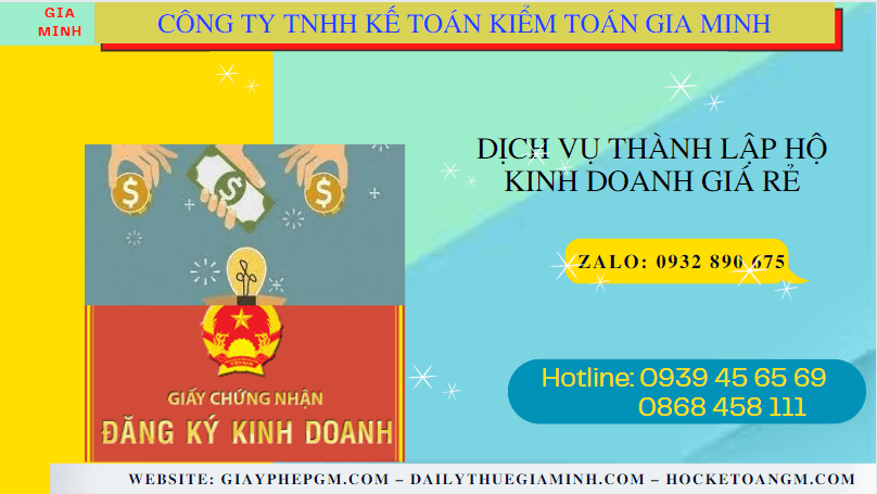DỊCH VỤ THÀNH LẬP HỘ KINH DOANH GIÁ RẺ TẠI BẾN TRE 4 Dịch vụ đăng ký hộ kinh doanh giá rẻ tại Bến Tre