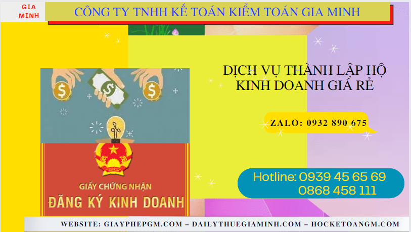 Dịch vụ thành lập hộ kinh doanh giá rẻ tại bình dương 4 Dịch vụ đăng ký hộ kinh doanh giá rẻ tại Bình Dương