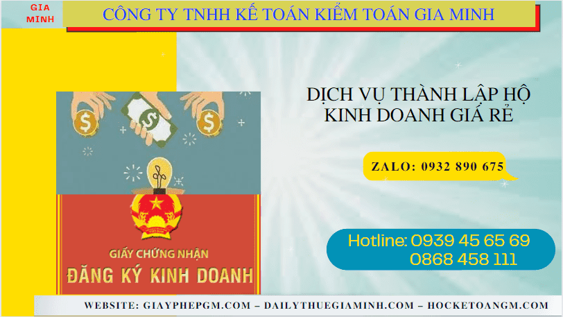 Dịch vụ thành lập hộ kinh doanh giá rẻ tại đắk lắk 4 Dịch vụ đăng ký hộ kinh doanh giá rẻ tại Đắk Lắk
