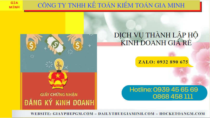 Dịch vụ thành lập hộ kinh doanh giá rẻ tại đồng nai 4 Dịch vụ đăng ký hộ kinh doanh giá rẻ tại Đồng Nai