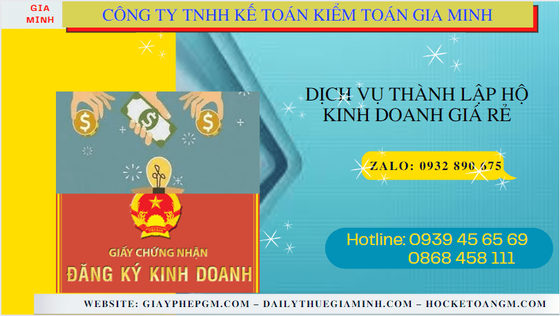 Dịch vụ thành lập hộ kinh doanh giá rẻ tại đồng tháp 4 Dịch vụ đăng ký hộ kinh doanh giá rẻ tại Đồng Tháp