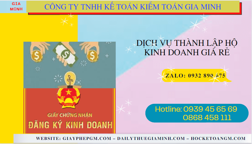 DỊCH VỤ THÀNH LẬP HỘ KINH DOANH GIÁ RẺ TẠI HÀ NAM 4 Dịch vụ đăng ký hộ kinh doanh giá rẻ tại Hà Nam