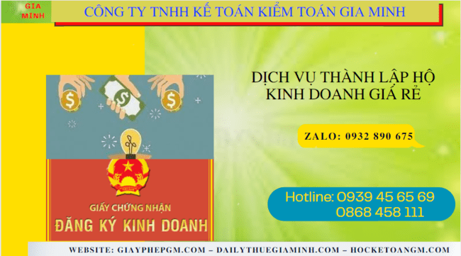 Dịch vụ thành lập hộ kinh doanh giá rẻ tại kiên giang 4 Dịch vụ đăng ký hộ kinh doanh giá rẻ tại Kiên Giang