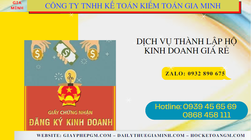 Dịch vụ thành lập hộ kinh doanh giá rẻ tại lâm đồng 4 Dịch vụ đăng ký hộ kinh doanh giá rẻ tại Lâm Đồng