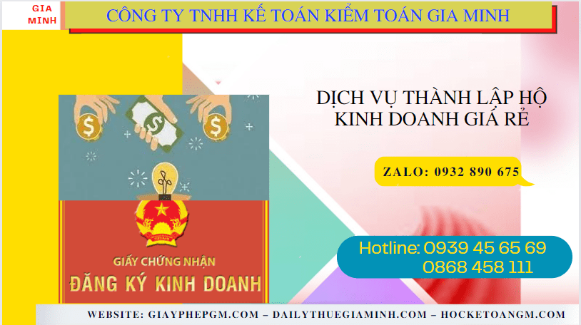 Dịch vụ thành lập hộ kinh doanh giá rẻ tại long an 4 Dịch vụ đăng ký hộ kinh doanh giá rẻ tại Long An