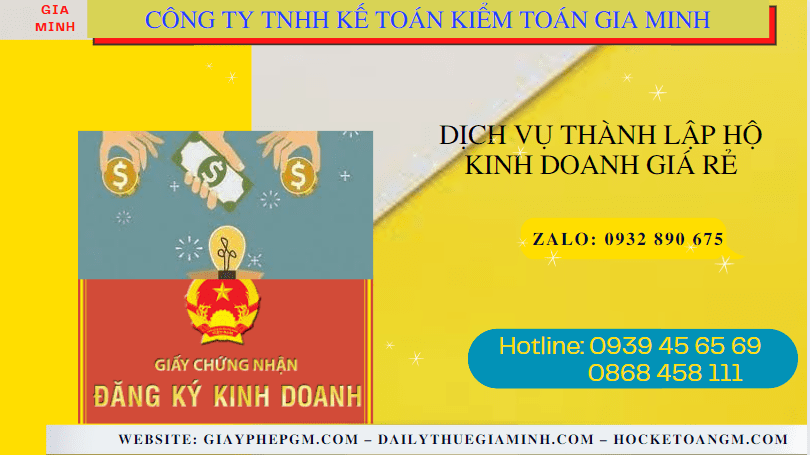 DỊCH VỤ THÀNH LẬP HỘ KINH DOANH GIÁ RẺ TẠI NGHỆ AN 4 Dịch vụ đăng ký hộ kinh doanh giá rẻ tại Nghệ An