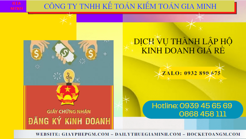 Dịch vụ đăng ký hộ kinh doanh giá rẻ tại Thành Phố Hải Phòng