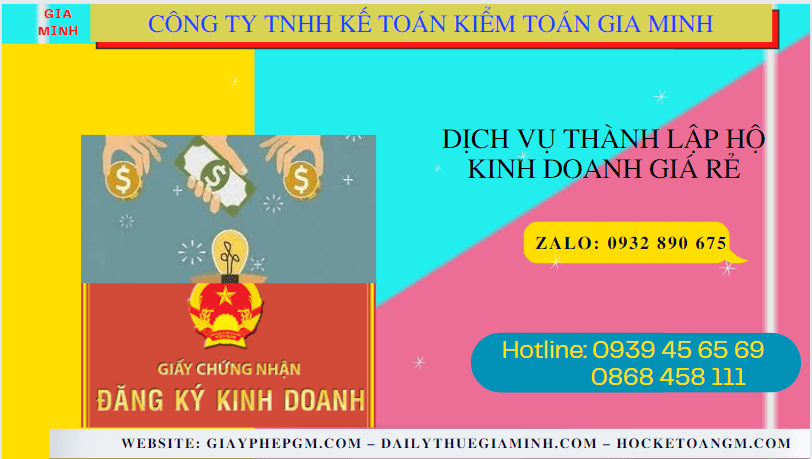 Dịch vụ đăng ký hộ kinh doanh giá rẻ tại Thành Phố Hồ Chí Minh