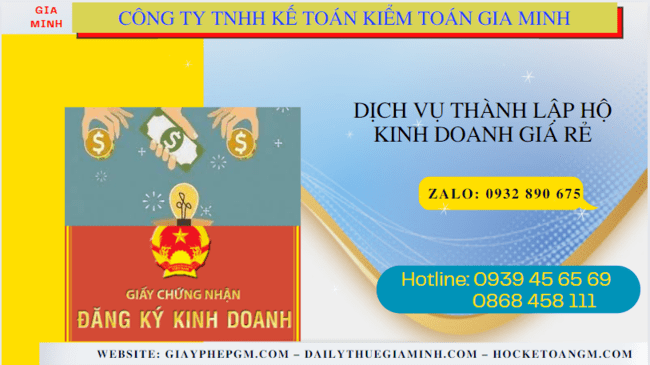 Dịch vụ đăng ký hộ kinh doanh giá rẻ tại Tiền Giang