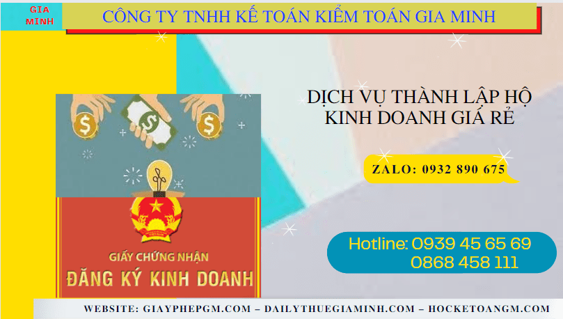Dịch vụ đăng ký hộ kinh doanh giá rẻ tại Quận Ninh Kiều