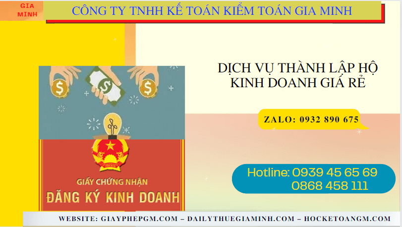 Dịch vụ thành lập hộ kinh doanh giá rẻ tại trà vinh 4 Dịch vụ đăng ký hộ kinh doanh giá rẻ tại Trà Vinh