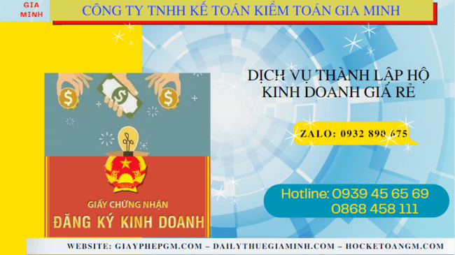 Dịch vụ thành lập hộ kinh doanh giá rẻ tại vĩnh long 4 Dịch vụ đăng ký hộ kinh doanh giá rẻ tại Vĩnh Long