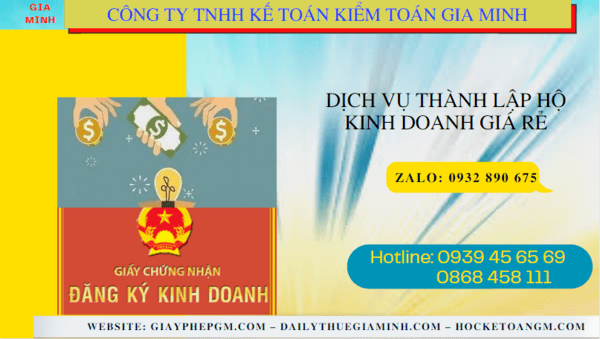Dịch vụ thành lập hộ kinh doanh giá rẻ tại vũng tàu 4 Dịch vụ đăng ký hộ kinh doanh giá rẻ tại Vũng Tàu