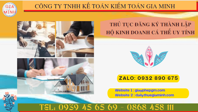Thủ tục thành lập hộ kinh doanh cá thể tại Thành Phố Hà Nội