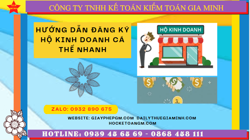 HƯỚNG DẪN ĐĂNG KÝ HỘ KINH DOANH CÁ THỂ NHANH TẠI HUẾ 4 Dịch vụ làm thủ tục thành lập hộ kinh doanh tại Huế