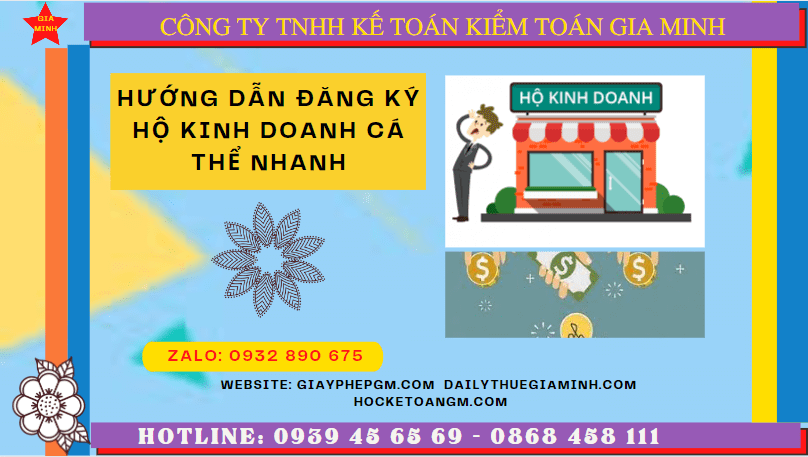 HƯỚNG DẪN ĐĂNG KÝ HỘ KINH DOANH CÁ THỂ NHANH TẠI NAM ĐỊNH 4 Dịch vụ làm thủ tục thành lập hộ kinh doanh tại Nam Định