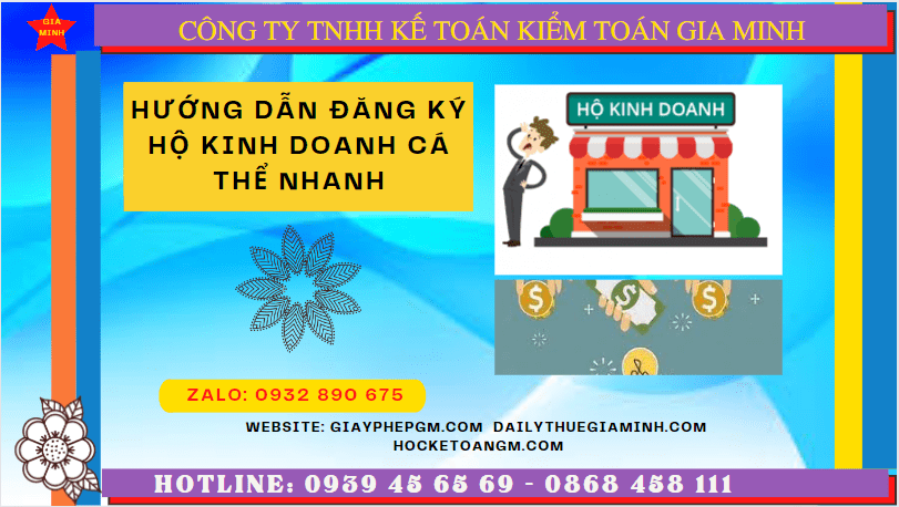HƯỚNG DẪN ĐĂNG KÝ HỘ KINH DOANH CÁ THỂ NHANH TẠI QUẢNG NAM 4 Dịch vụ làm thủ tục thành lập hộ kinh doanh tại Quảng Nam