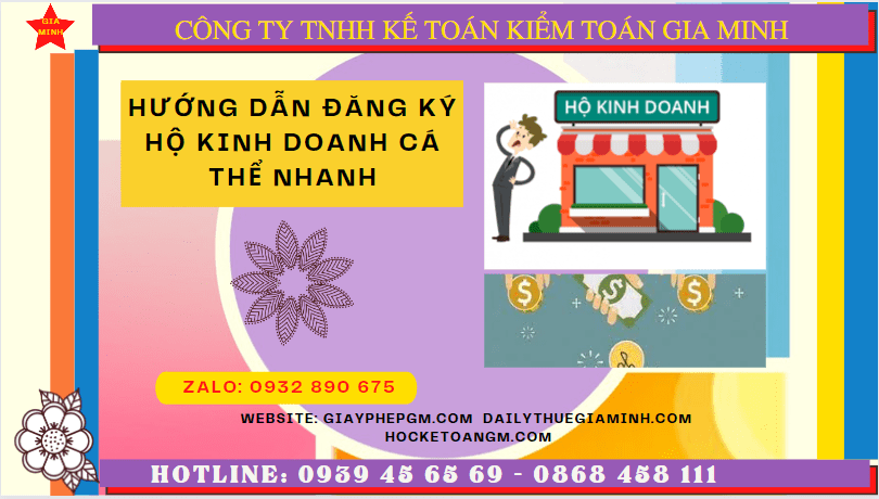 HƯỚNG DẪN ĐĂNG KÝ HỘ KINH DOANH CÁ THỂ NHANH TẠI TUYÊN QUANG 4 Dịch vụ làm thủ tục thành lập hộ kinh doanh tại Tuyên Quang