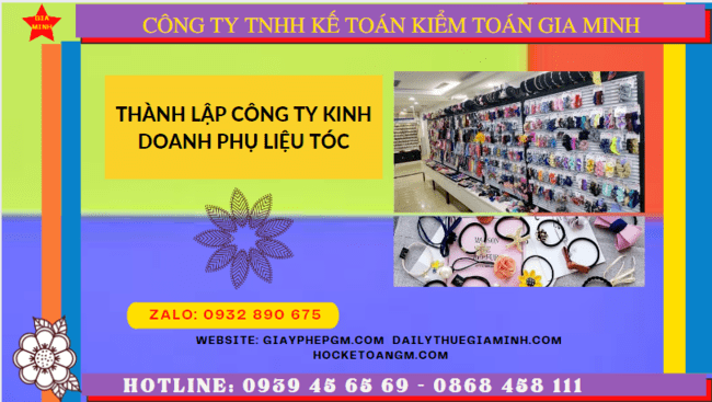 Thành lập công ty kinh doanh phụ liệu tóc tại Thành phố Hưng Yên 6 Dịch vụ thành lập công ty kinh doanh phụ liệu tóc uy tín tại Thành Phố Hưng Yên
