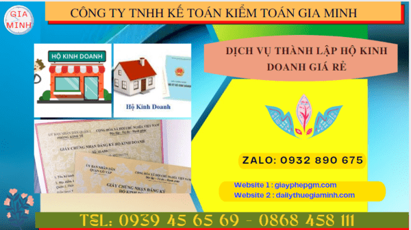 DỊCH VỤ THÀNH LẬP HỘ KINH DOANH GIÁ RẺ TẠI CAO BẰNG 6 Dịch vụ tư vấn thành lập hộ kinh doanh cá thể giá rẻ tại Cao Bằng